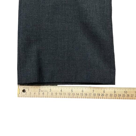Talbots Petites Dress Pants Sz 6p Heather Gray Relaxed Fit Flat Front Belt Loops - Picture 12 of 12
